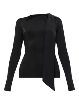 Топ Victoria Beckham asymmetric top, черный
