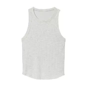 Топ Victoria's Secret Pink High-neck Ribbed, светло-серый