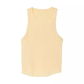 Топ Victoria's Secret Pink High-neck Ribbed, светло-желтый