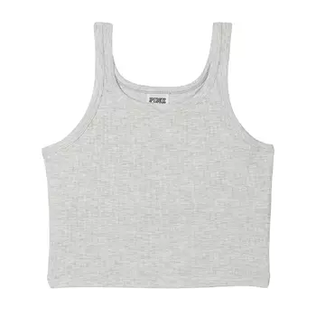 Топ Victoria's Secret Pink Rib Crop Tank, серый