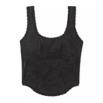 Топ Victoria's Secret Pink The Cinched Corset Top, черный