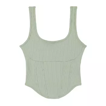 Топ Victoria's Secret Pink The Cinched Corset Top, светло-зеленый