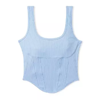 Топ Victoria's Secret Pink The Cinched Corset Top, голубой