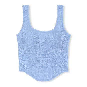 Топ Victoria's Secret Pink The Cinched Corset Top, синий