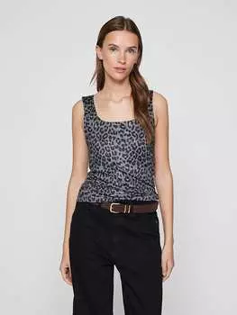 Топ Vila, цвет grau/schwarz