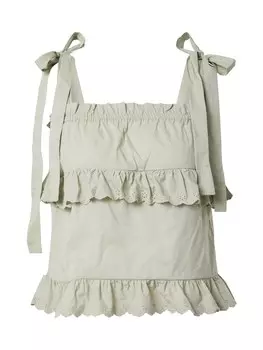 Топ VILA GABRIELLA, пастельно-зеленый