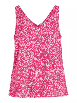 Топ Vila rmelloses V Ausschnitt Oberteil VILISE, розовый