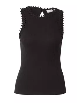 Топ VILA VIBabia Leaf, черный