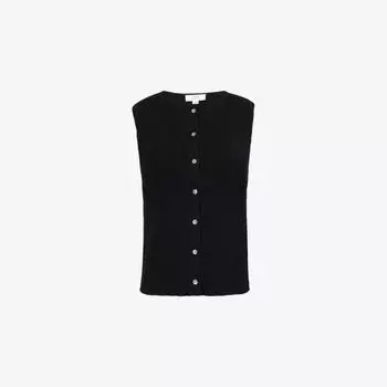 Топ Vince безрукавный трикотажный, черный