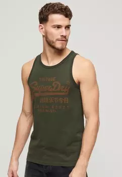 Топ VINTAGE LOGO HERITAGE Superdry, зеленый