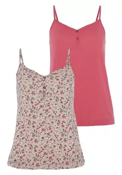 Топ Vivance, бежевый/кроваво-красный