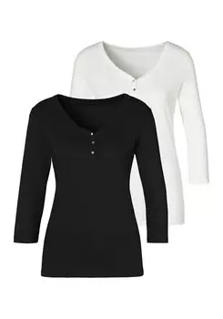 Топ Vivance, черный/белый