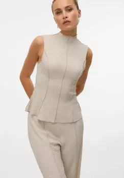Топ VMMAXINE - Blouse Vero Moda, коричневый