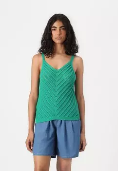 Топ VMPERU V NECK Vero Moda, зеленый