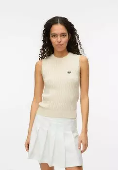 Топ VMSERENA Vero Moda, кремовый