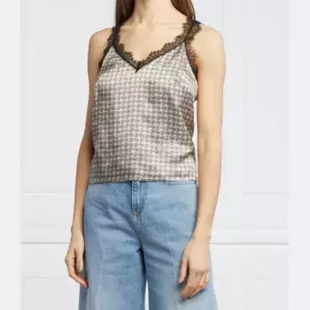 Топ Voghera стандартного кроя Pinko, бежевый