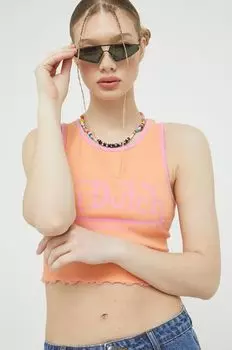 Топ Von Dutch, оранжевый