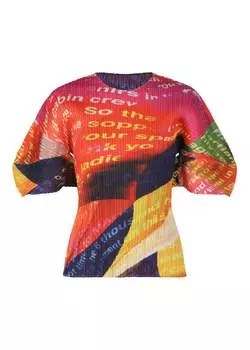 Топ voyager Pleats Please Issey Miyake, оранжевый