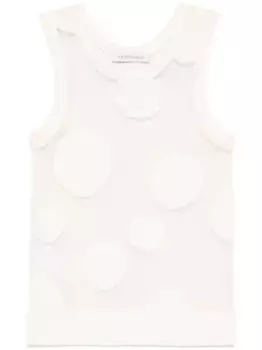 Топ в горох Viktor & Rolf, белый