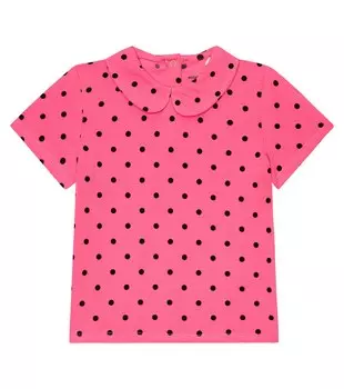 Топ в горошек Mini Rodini, розовый