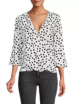 Топ в горошек Renee C., белый