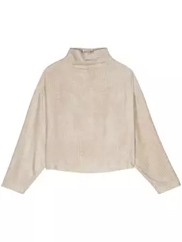 Топ в полоску Alysi, нейтральный цвет