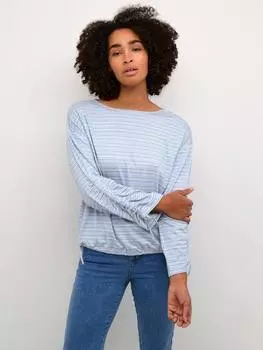 Топ в полоску от матильды KAFFE, цвет Turtledove/Blue