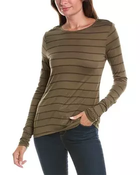 Топ в полоску T Tahari, черный