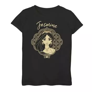 Топ в рамке с портретом для девочек 6–16 лет Disney's Aladdin Jasmine Licensed Character