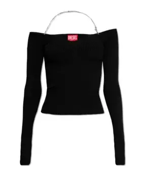 Топ в рубчик апрель Diesel, черный
