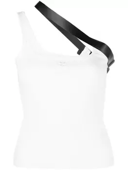 Топ в рубчик Courrges, белый