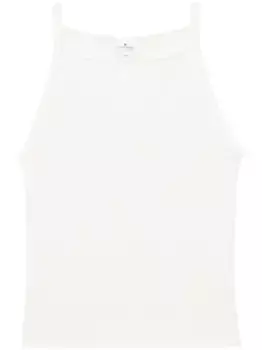 Топ в рубчик Courrges, белый