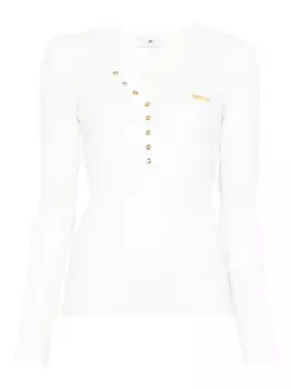 Топ в рубчик Elisabetta Franchi, белый