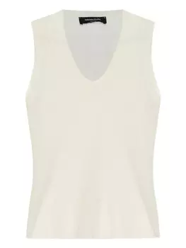 Топ в рубчик Fabiana Filippi, белый