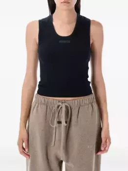 Топ в рубчик FEAR OF GOD ESSENTIALS, черный