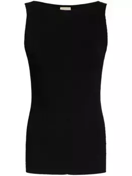 Топ в рубчик KHAITE, черный