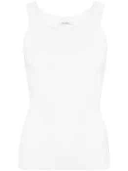 Топ в рубчик Max Mara, белый