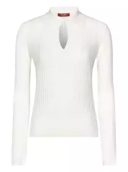Топ в рубчик MAX MARA, белый