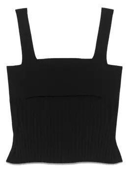 Топ в рубчик Nude, черный