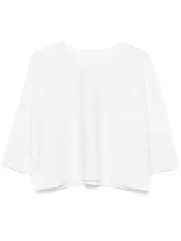 Топ в рубчик Pleats Please Issey Miyake, белый