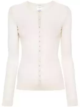 Топ в рубчик с длинными рукавами LEMAIRE, нейтральный