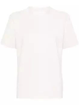 Топ в рубчик с круглым вырезом JIL SANDER, белый