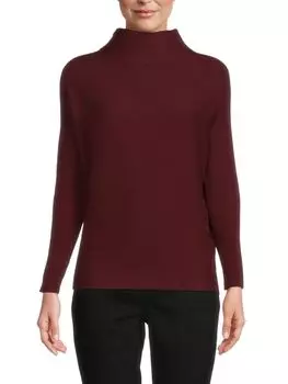 Топ в рубчик с воротником-стойкой For The Republic, цвет Dark Burgundy