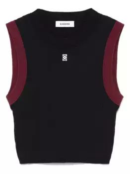 Топ в рубчик SANDRO, синий