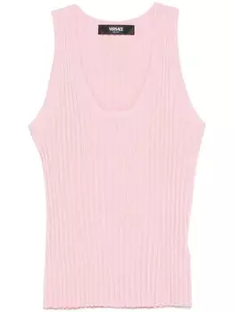Топ в рубчик Versace, розовый