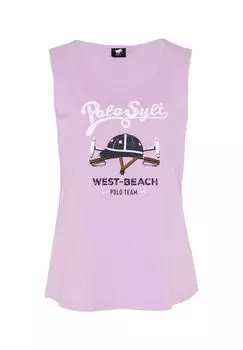 Топ в спортивном стиле-поло POLO SYLT, цвет 15-3412 Orchid Bouqu