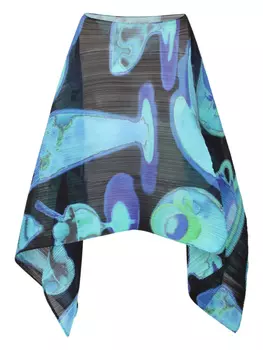 Топ в стиле пончо Pleats Please Issey Miyake, черный