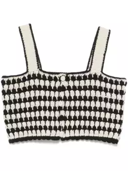 Топ в технике кроше Giuseppe Di Morabito, черный