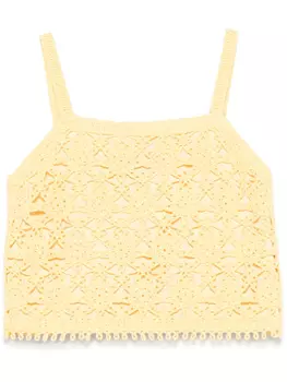 Топ в технике кроше Maje, желтый
