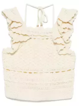 Топ в технике кроше ZIMMERMANN, нейтральный